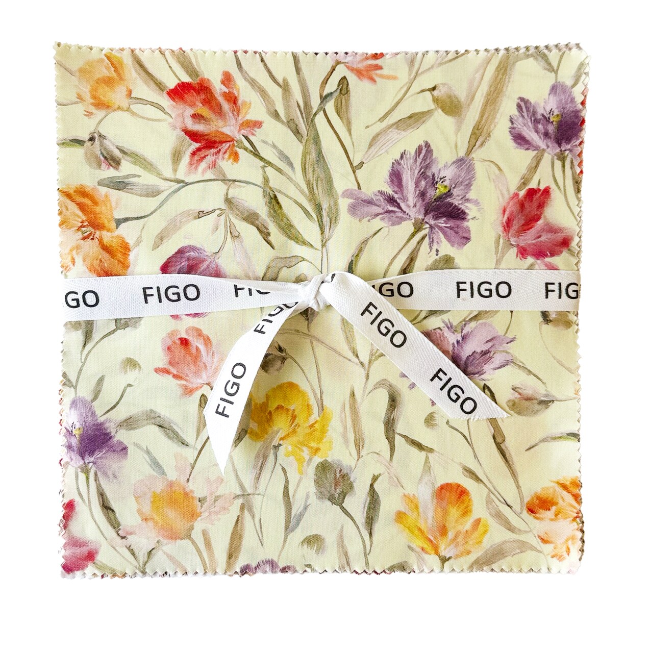 Flourish 10" Square Pack (Layer Cake) by Hina Mirza for Figo (TFLOUR42-10)